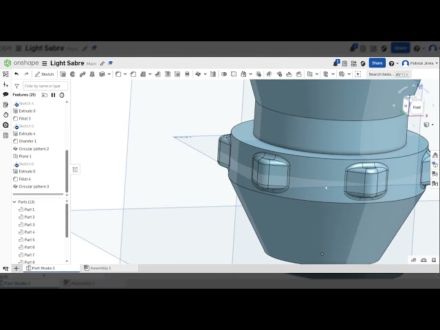 Light Saber on OnShape Tutorial - Part 2