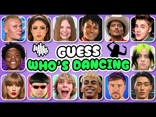 Who Dances Better? 💃🎶 Guess Who’s Dancing | Michael Jackson, Shakira, IShowSpeed, Haaland, Kpop