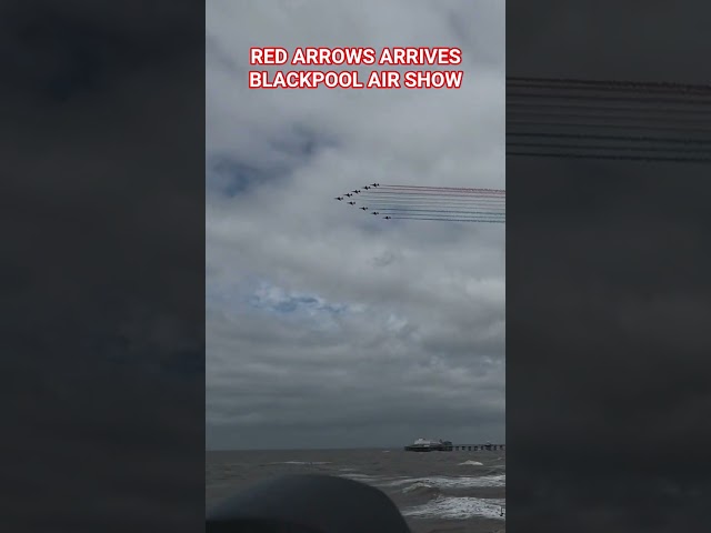 RED ARROWS ARRIVES BLACKPOOL AIRSHOW 🛩🛩🛩🛩