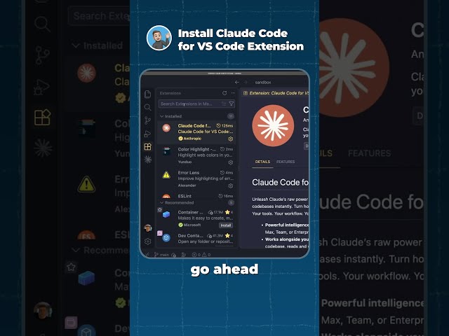 Is this the best AI extension for VS Code? #coding #tech #claude