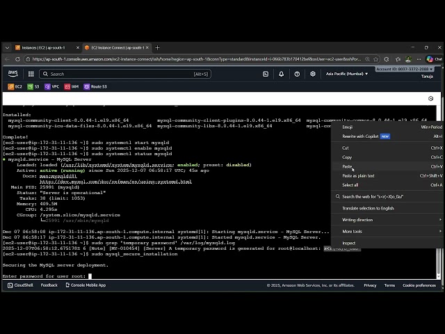 MySQL Installation on Amazon Linux 2023 | AWS EC2