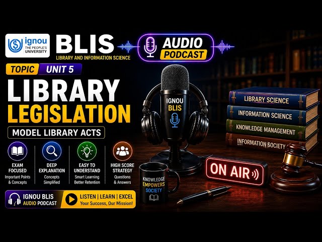 Library legislation | Model Library Act, Bills Explained | Librarian podcast Unit 5