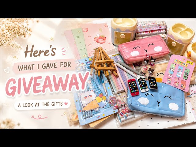 Cute Stationery Giveaway! 🎀✨ | So Many Cute Gifts! 👀