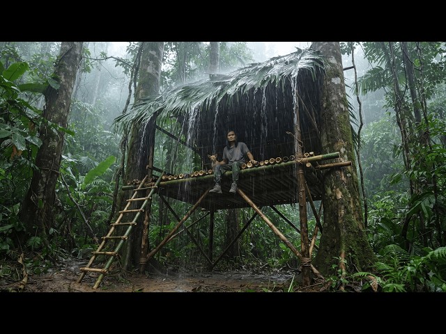 I Survived 30 Days Alone in the Deep Rainforest – Building, Hunting & Trapping | Full Survival Movie