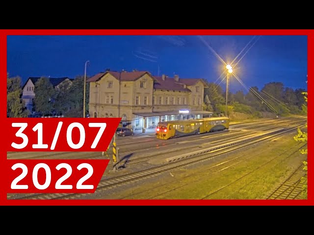 Sunday Evening at Train Station in Lužná u Rakovníka, Czech Republic | Trainspotting | 31. 7. 2022
