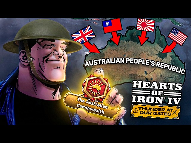 I made Australia a superpower in HOI4 and instantly regretted it