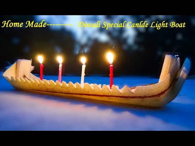 How To Make Diwali Special Candle Light Boat Using Banana Tree Bark