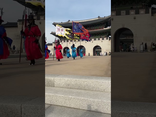 Gyeongbokgung palace guard changing ceremony #seoul #gyeongbokgung #korea