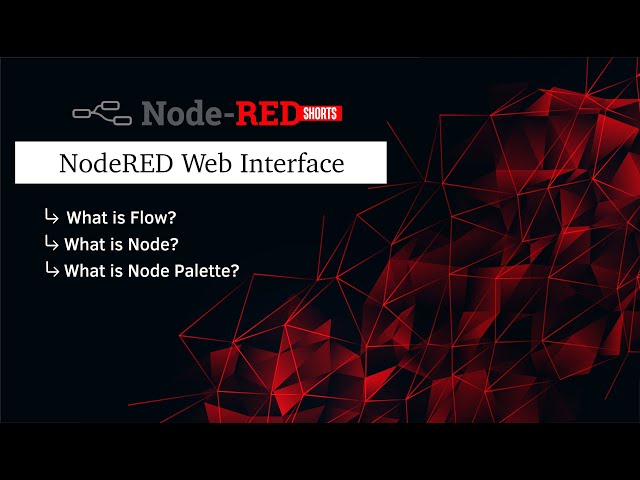 Understanding Node-RED Web Interface | Node-RED Shorts