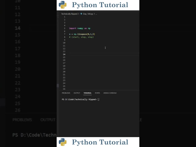 Numpy's Linspace Function | Python Tutorial