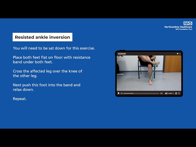 Resisted ankle inversion