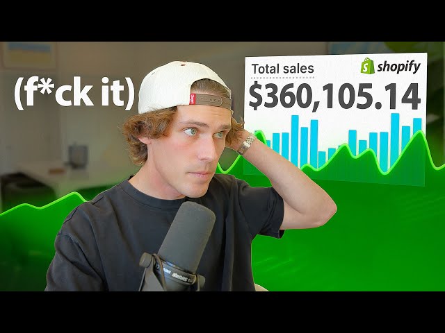 i made $360k in 30 days on shopify. f*ck it, let me reveal everything.
