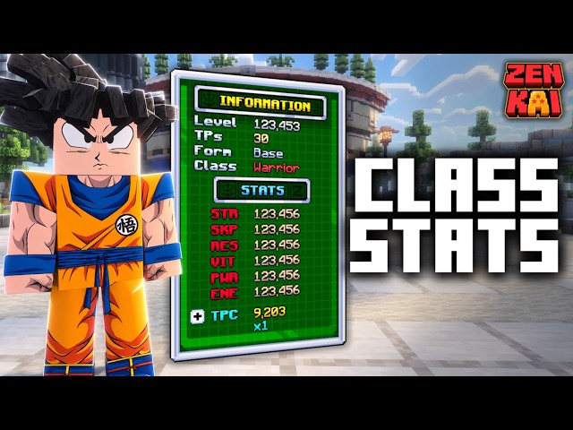Class Stats | ZenkaiSMP - Tutorial