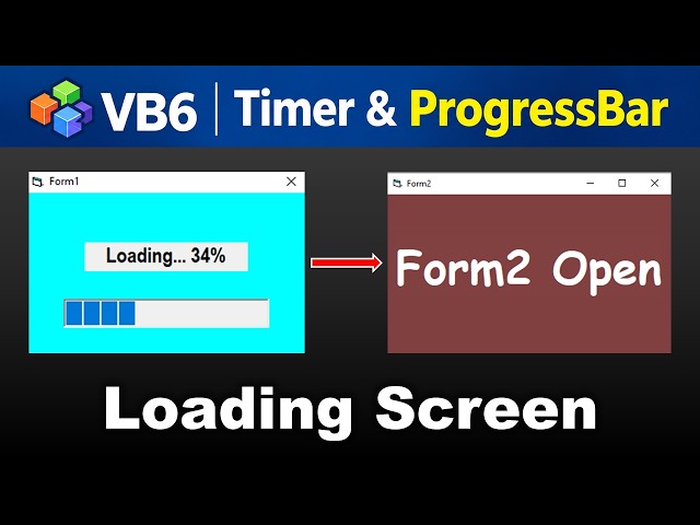 Use of Timer and Progressbar | Visual Basic 6.0