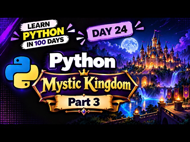 Build a Python Game from Scratch 🐍🎮 | Mystic Kingdom | Part 3