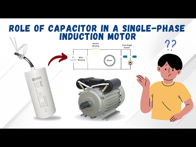 Discover the Roles of capacitor in a single-phase induction motor