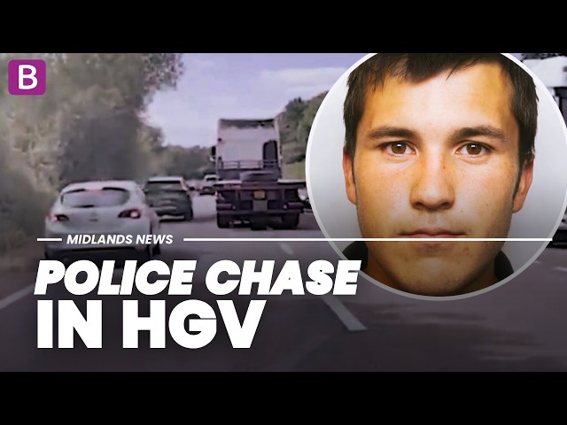 Police 25 mile chase after HGV