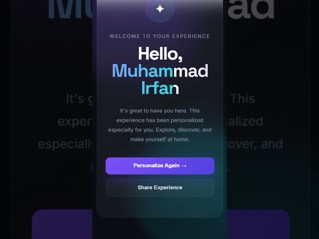 I Built a Website That Turns Your Name Into Magic ✨💻 #Shorts