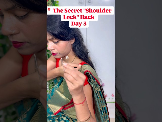 Saree me safty pin lagane ka sabse assan trika #sareedraping #saree