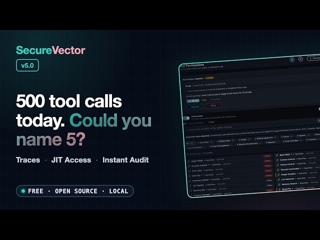 SecureVector v5 Full Demo: Security & Observability for AI Agents