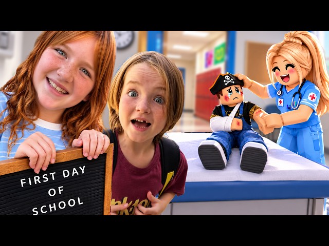 BACK to SCHOOL in BROOKHAVEN!! Adley is a new teacher! Niko & Navey are crazy babies in Roblox class