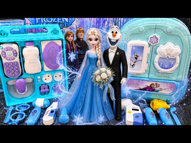 ULTIMATE Elsa & Olaf Frozen Wedding & Doctor Playset💍🩺Frozen ASMR Toys