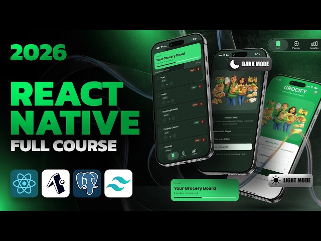 Full Stack React Native Tutorial for Beginners in 2026