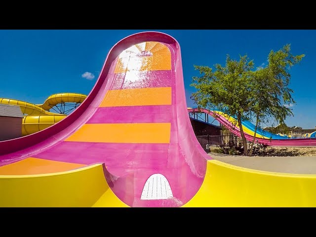 Mt. Olympus Wisconsin Dells - Atlantis Boomerango | Halfpipe Waterslide Onride POV