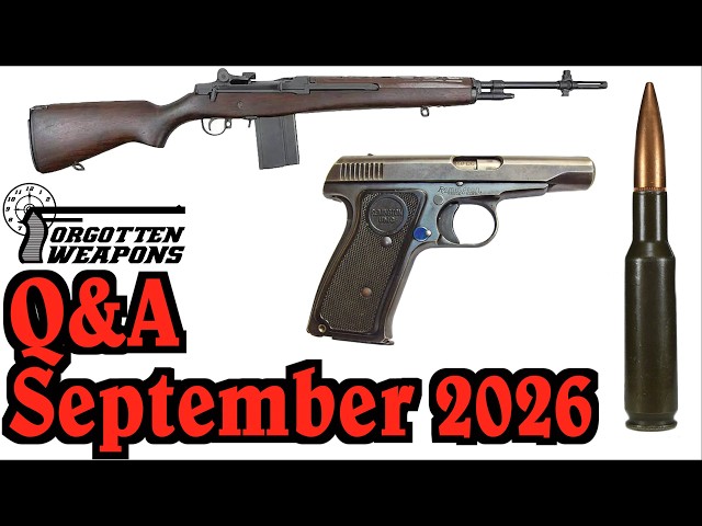 Q&A September 2026: Resto-Mod Pistols, 6x45mm SAW, and M14s