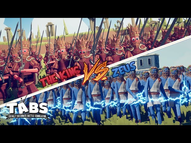 TABS | 100 The King Vs 100 Zeus [Custom Battle] #2