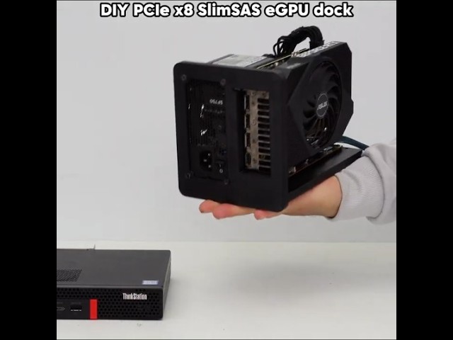 Lenovo P330 Tiny + RTX 3060 12GB via PCie x8 eGPU gaming setup!