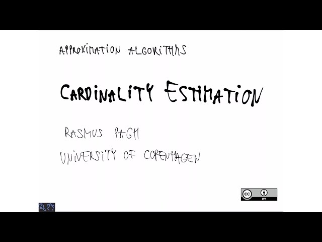 Lecture 09: Cardinality estimation