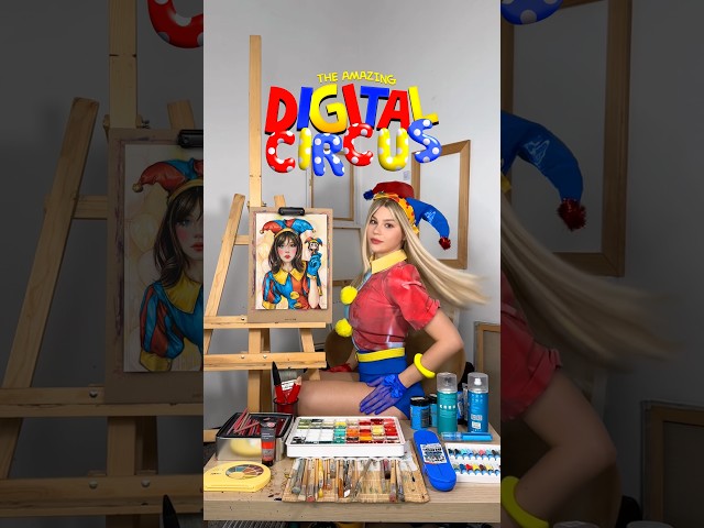 I DREW POMNI AS REAL HUMAN🫣 THE AMAZING DIGITAL CIRCUS🎪 Whom should I draw next? #art #tadc #pomni