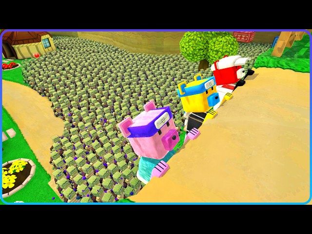 A Bunch of Turtles is Chasing Us Super Bear Adventure Gameplay Walkthrough