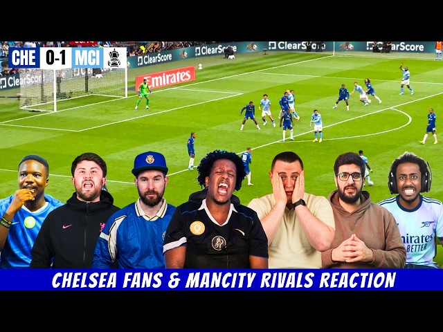 Chelsea Fans Live Reaction to Manchester City Wins the Cup (Antoine Semenyo Goal)
