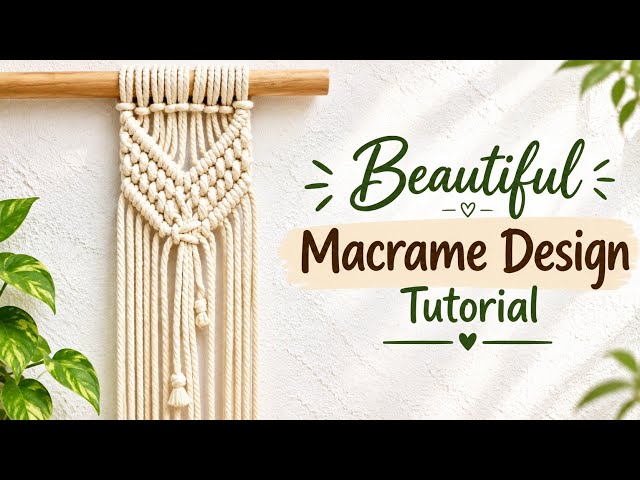 Macrame Design | Macrame Design Tutorial | Macrame Design for Beginners Class 468 | DIY Macrame 