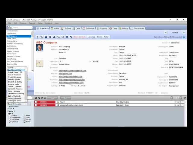 OfficeTools Demo - The Ultimate Practice Management Software