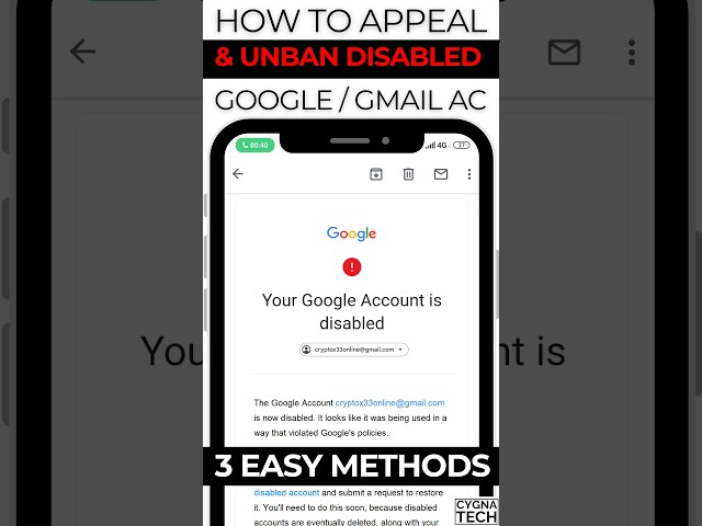 🚨 Gmail Account Suspended? 3 Methods to Appeal & Get Back Your Account If You Are Innocent