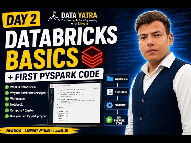 Databricks for Beginners 🚀 | First PySpark Code | Day 2