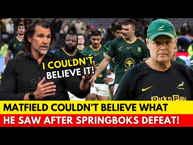 🚨 MATFIELD STUNNED BY WHAT HAPPENED TO RASSIE AFTER BOKS LOSS! | SPRINGBOKS NEWS