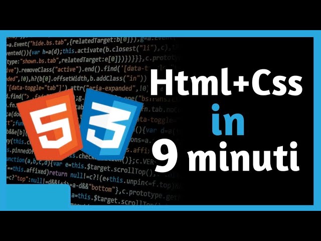 HTML and CSS Tutorial in Italian - Learn it NOW! QUICK Beginner's Course in Italian [2020]