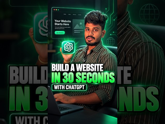 Build a FREE Business Website with ChatGPT in 30 Seconds | No-Code AI Website Builder Tutorial Tamil