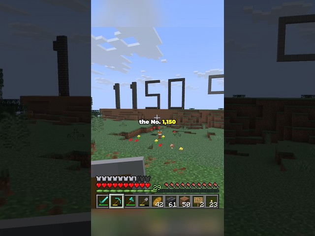1150 in Minecraft for 1150 subscribers #minecraft