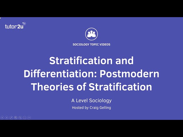 Postmodernism and Stratification | Stratification & Differentiation | AQA A-Level Sociology