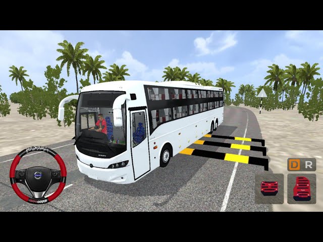 Volvo Sleeper Bus Mod For Bussid | Indian Traffic Speed Breaker Map 😱 | Bus Simulator Indonesia 