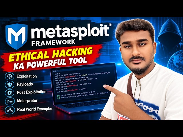 Metasploit Framework Kya Hai? | Complete Beginner Guide 🔥 | Cyber Security Tutorial in Hindi0928 4