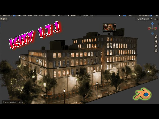 ICity 1.7.1 for Blender Build ENTIRE Cities in Blender in Minutes! 🏙️