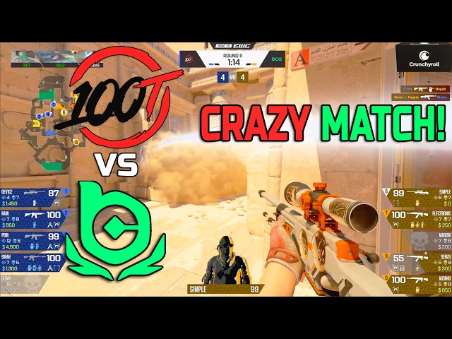 CINEMA MATCH! BC.Game vs 100 Thieves - Highlights - Esports World Cup 2026 Open Qualifier - CS2