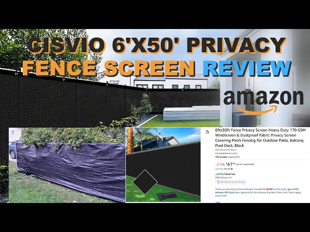 Amazon Cisvio Fence Privacy Screen. Product Review & Install. #productreview #amazon #madreviews