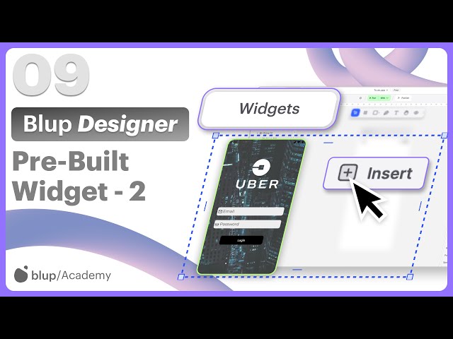 How to Create a Login Screen and Map View in a Blup App Using Pre-Built Widgets? | App Development